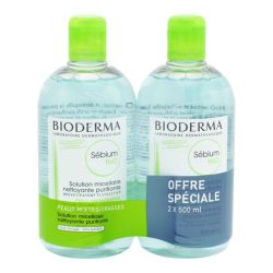 Bioderma Sebium H20 Sol Micel 500Ml X2