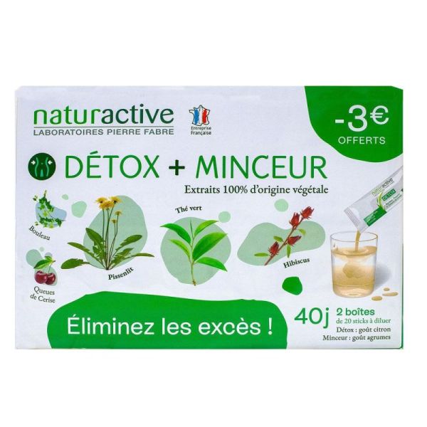 Naturactive Detoxminceur 40 Sticks