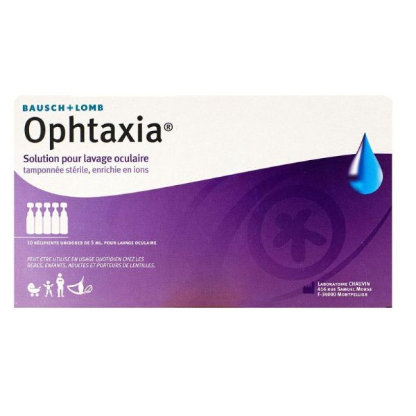 Ophtaxia Solution Lavage Ocu X10