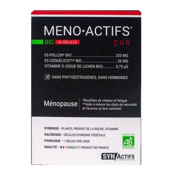 Aragan Menoactifs Bio 30 Gelu