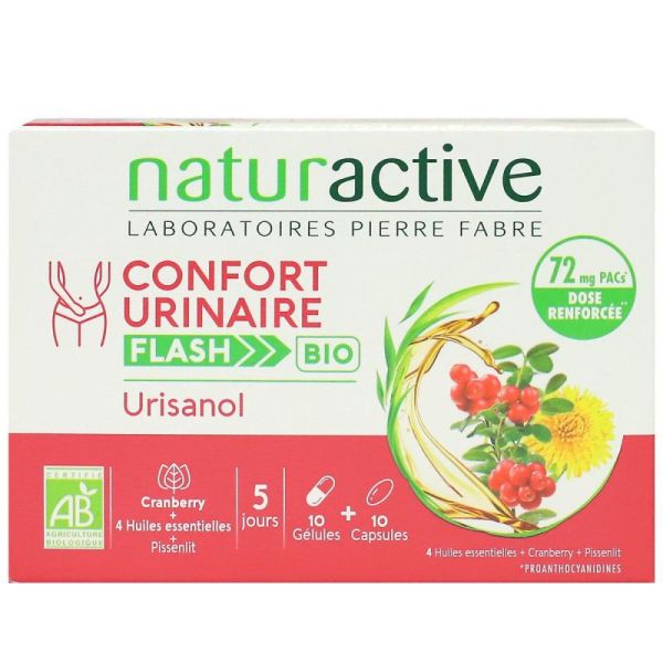 Naturactive Conf Urin Flas Bio1Gel10Caps