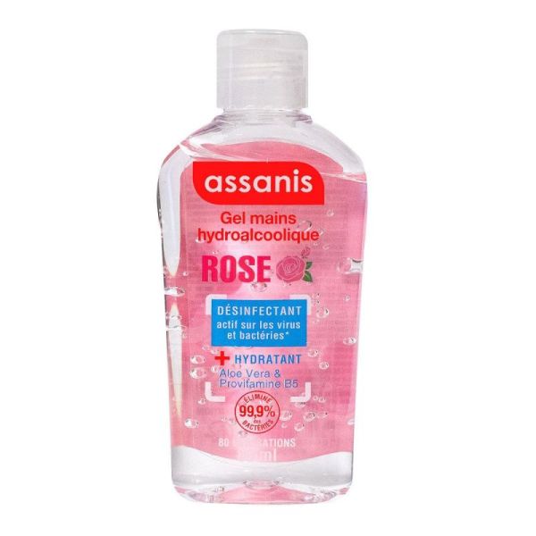 Assanis Gel Hydroalcoolique 80 Ml Rose