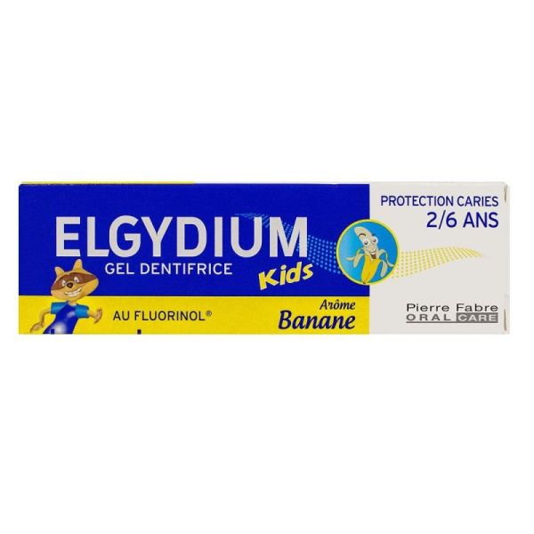 Elgydium Dent Kids Banane 2/6 Ans 50Ml