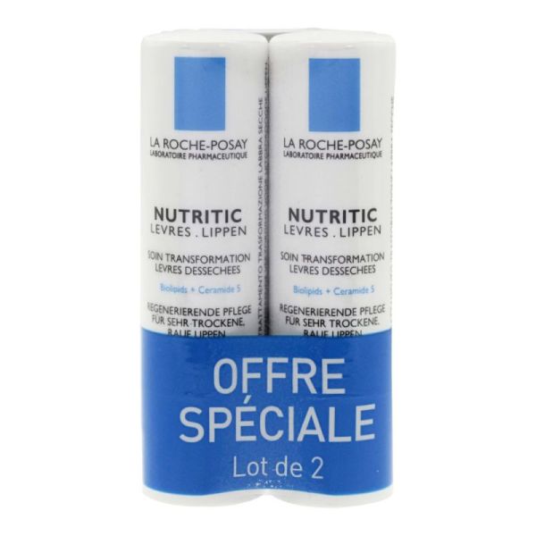 Roche P Nutritic Soin Levre Tub4,7Ml X2