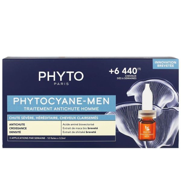 Phytocyane Trait A-Chute Homme 12X3,5Ml